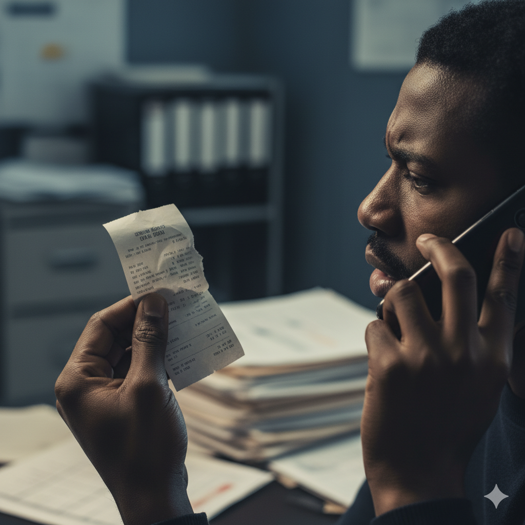 Homme stressé
